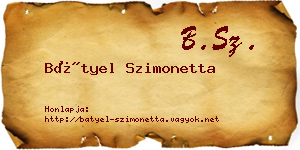 Bátyel Szimonetta névjegykártya